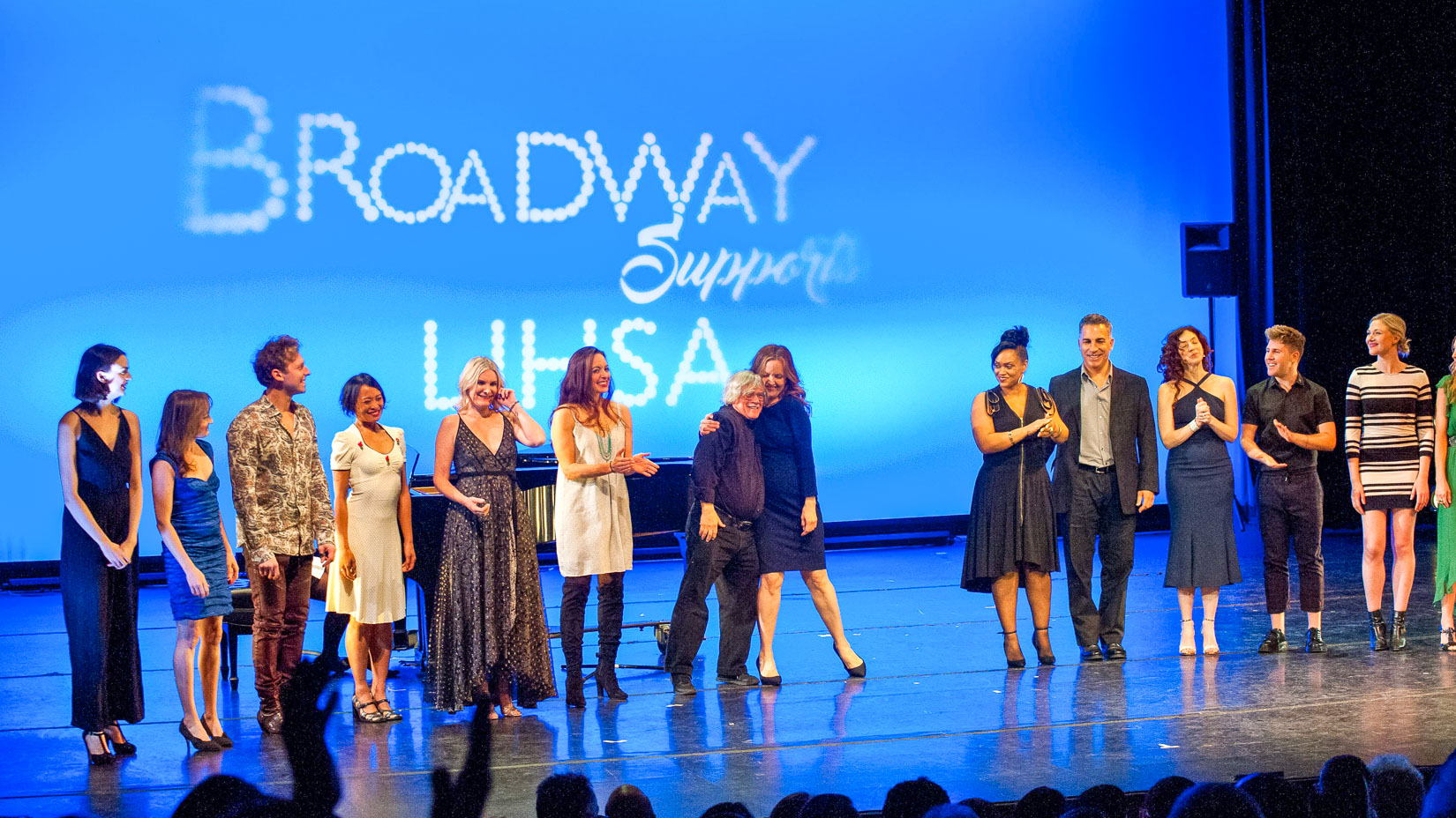 Broadway Supports LIHSA ceremony on stage