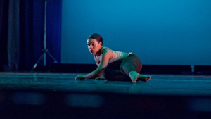 Dancer on stage performing