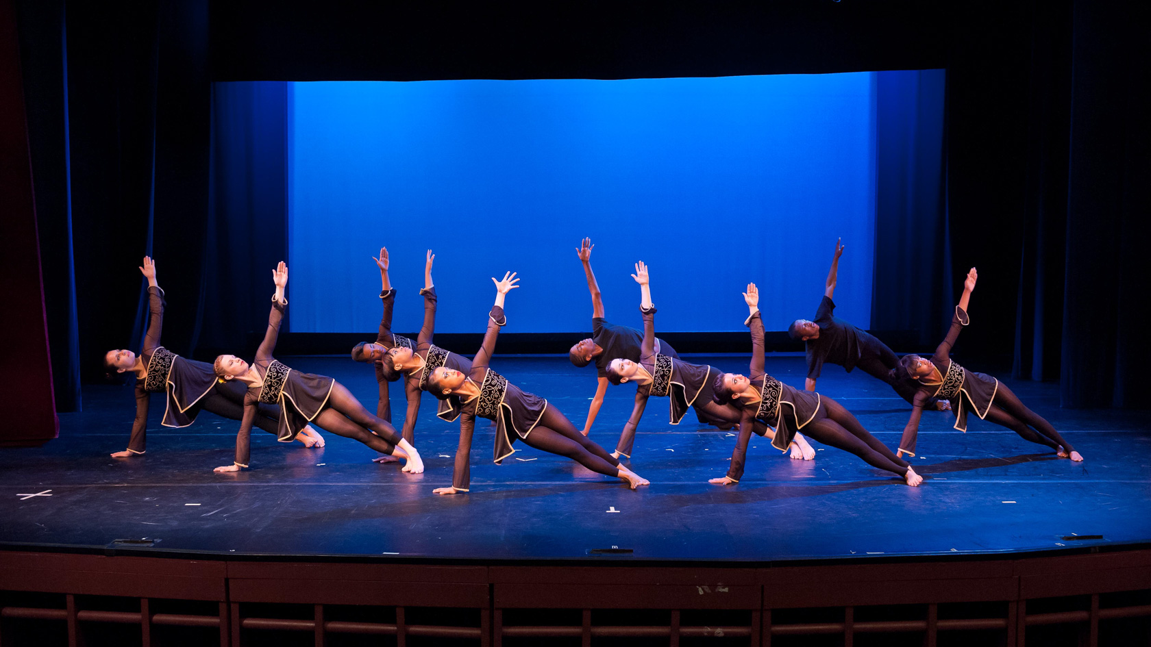 Dancers performing on stage