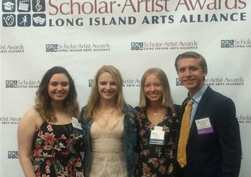 Faith Centa, Katherine Jergensen, Jordan Coene, and John DiGiorgio