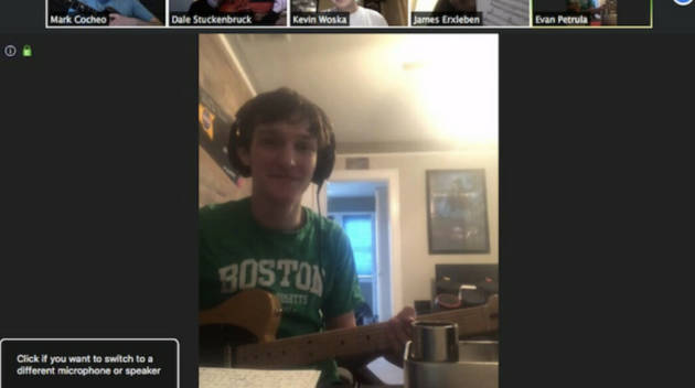 A virtual zoom music class