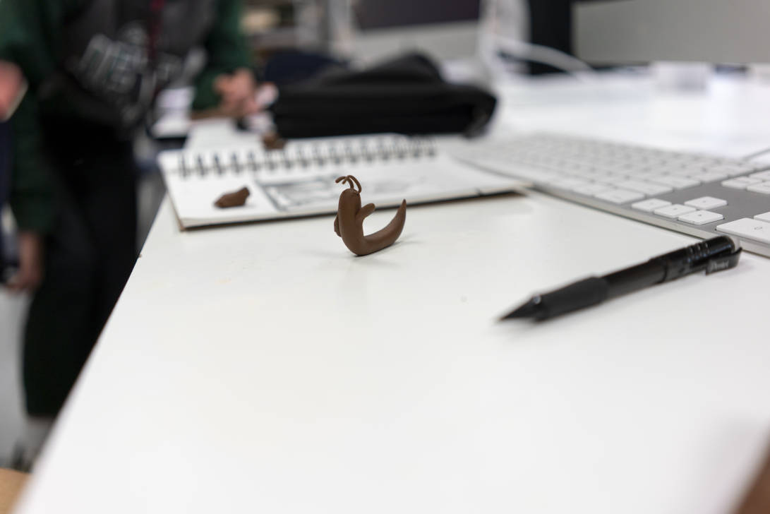 small sculpture on a desk