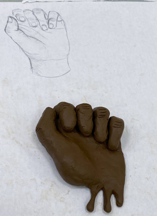 sculpture of a hand