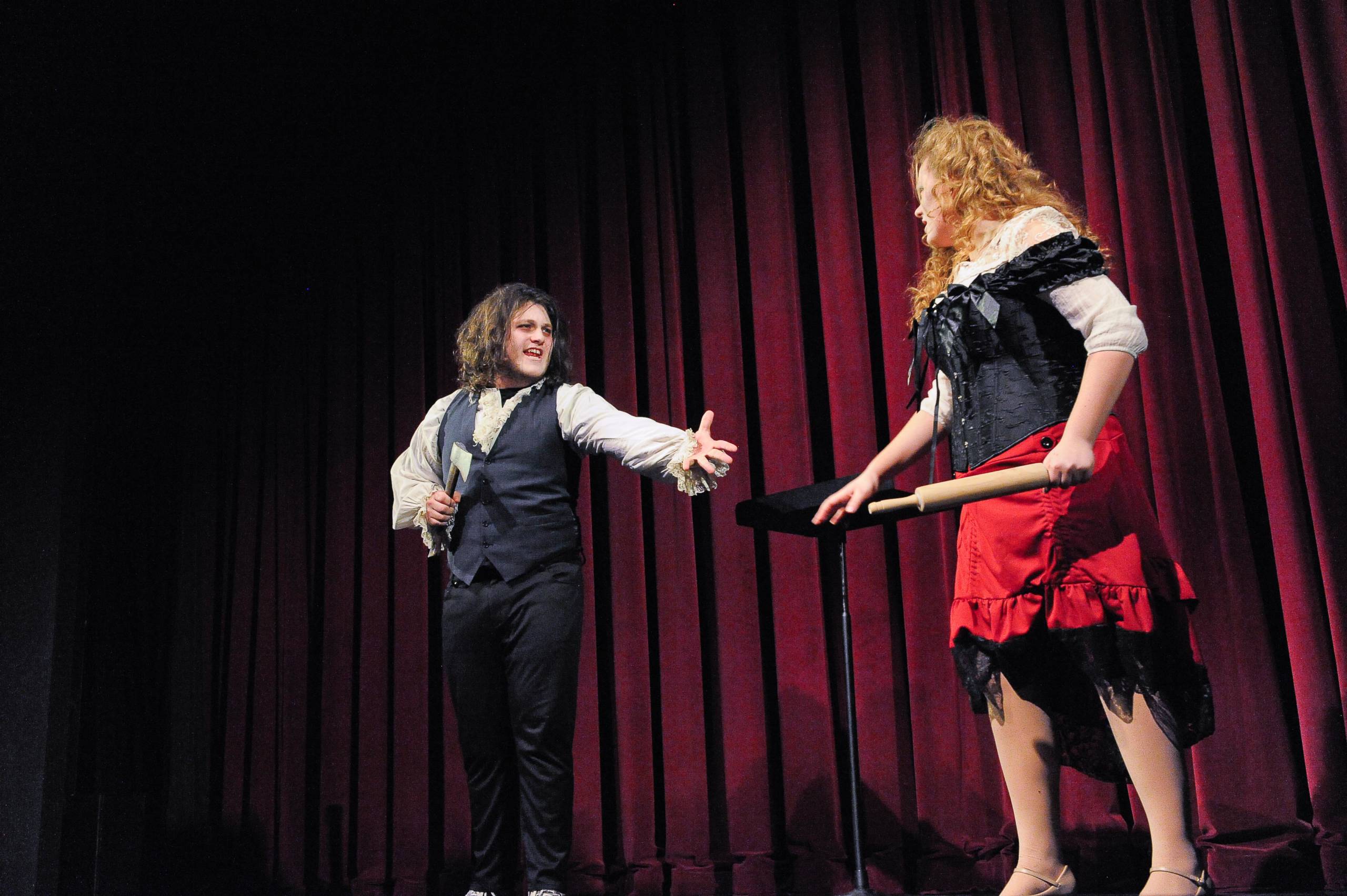 teens performing a play